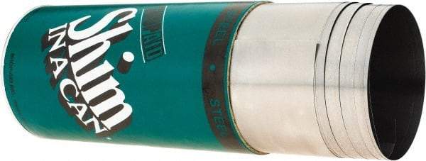 Made in USA - 2.50 m Long x 150 mm Wide x 0.1 mm Thick, Roll Shim Stock - Steel - Americas Industrial Supply