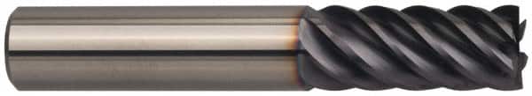 Guhring - 1", 1-1/2" LOC, 1" Shank Diam, 4" OAL, 6 Flute, Solid Carbide Square End Mill - Single End, FIREX Finish, Spiral Flute, 44/45/46° Helix, Centercutting, Right Hand Cut, Right Hand Flute, Series 3115 - Americas Industrial Supply