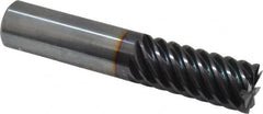 Guhring - 3/4", 1-1/2" LOC, 3/4" Shank Diam, 4" OAL, 8 Flute, Solid Carbide Square End Mill - Single End, FIREX Finish, Spiral Flute, 55° Helix, Centercutting, Right Hand Cut, Right Hand Flute, Series 3182 - Americas Industrial Supply