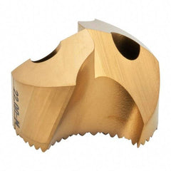 Seco - Series SD100, 22mm Diam 140° Replaceable Drill Tip - Carbide, TiAlN Finish, Through Coolant - Americas Industrial Supply