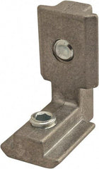 80/20 Inc. - 32mm Wide, Open Shelving Inside to Outside Hidden Corner Connector - Zinc, Clear Finish, 38mm Long, Use with 45 Series - Americas Industrial Supply