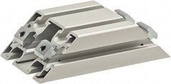 80/20 Inc. - 40mm Wide, Open Shelving Accessory/Component - Aluminum, Clear Anodized Finish, 160mm Long, Use with 4590 - Americas Industrial Supply