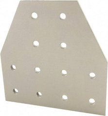 80/20 Inc. - 100mm Wide, Open Shelving Accessory/Component - Aluminum, Clear Anodized Finish, 100mm Long, Use with 25 Series & Bolt Kit 75-3404 - Americas Industrial Supply