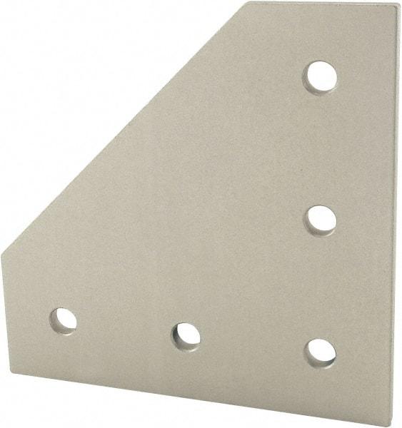 80/20 Inc. - 90mm Wide, Open Shelving Accessory/Component - Aluminum, Clear Anodized Finish, 90mm Long, Use with 30 Series & Bolt Kit 75-3600 - Americas Industrial Supply