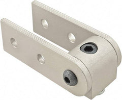 80/20 Inc. - 25mm Wide, Open Shelving 90° Pivot Nub Assembly - Aluminum, Clear Anodized Finish, 75mm Long, Use with 25 Series & Bolt Kit 75-3404 - Americas Industrial Supply