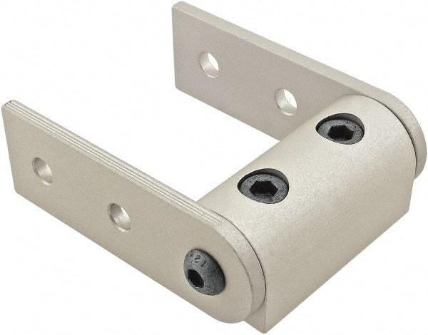 80/20 Inc. - 25mm Wide, Open Shelving Universal Pivot Nub Assembly - Aluminum, Clear Anodized Finish, 75mm Long, Use with 25 Series & Bolt Kit 75-3404 - Americas Industrial Supply