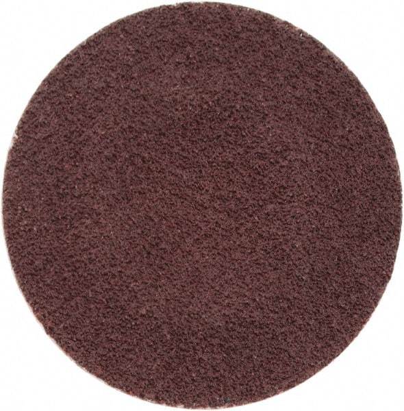 Merit Abrasives - 1" Disc Diam, 120 Grit, Aluminum Oxide Quick Change Disc - Type S Attaching System, Coated, Brown, 40,000 RPM, ALO Series - Americas Industrial Supply