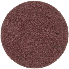 Merit Abrasives - 1" Disc Diam, 60 Grit, Aluminum Oxide Quick Change Disc - Type S Attaching System, Coated, Brown, 40,000 RPM, ALO Series - Americas Industrial Supply