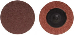 Merit Abrasives - 2" Disc Diam, 40 Grit, Aluminum Oxide Quick Change Disc - Type R Attaching System, Coated, Brown, 30,000 RPM, ALO Series - Americas Industrial Supply