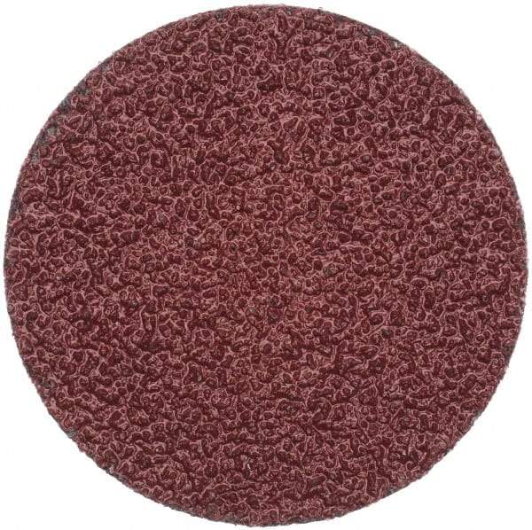 Merit Abrasives - 2" Disc Diam, 36 Grit, Aluminum Oxide Quick Change Disc - Type R Attaching System, Coated, Brown, 30,000 RPM, ALO Series - Americas Industrial Supply