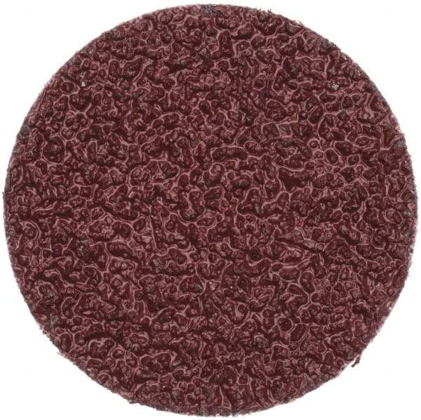 Merit Abrasives - 2" Disc Diam, 24 Grit, Aluminum Oxide Quick Change Disc - Type R Attaching System, Coated, Brown, 30,000 RPM, ALO Series - Americas Industrial Supply