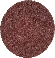 Merit Abrasives - 1-1/2" Disc Diam, 120 Grit, Aluminum Oxide Quick Change Disc - Type R Attaching System, Coated, Brown, 30,000 RPM, ALO Series - Americas Industrial Supply