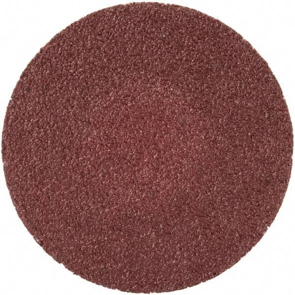 Merit Abrasives - 1-1/2" Disc Diam, 100 Grit, Aluminum Oxide Quick Change Disc - Type R Attaching System, Coated, Brown, 30,000 RPM, ALO Series - Americas Industrial Supply