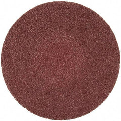 Merit Abrasives - 1-1/2" Disc Diam, 100 Grit, Aluminum Oxide Quick Change Disc - Type R Attaching System, Coated, Brown, 30,000 RPM, ALO Series - Americas Industrial Supply