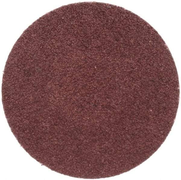 Merit Abrasives - 1-1/2" Disc Diam, 80 Grit, Aluminum Oxide Quick Change Disc - Type R Attaching System, Coated, Brown, 30,000 RPM, ALO Series - Americas Industrial Supply