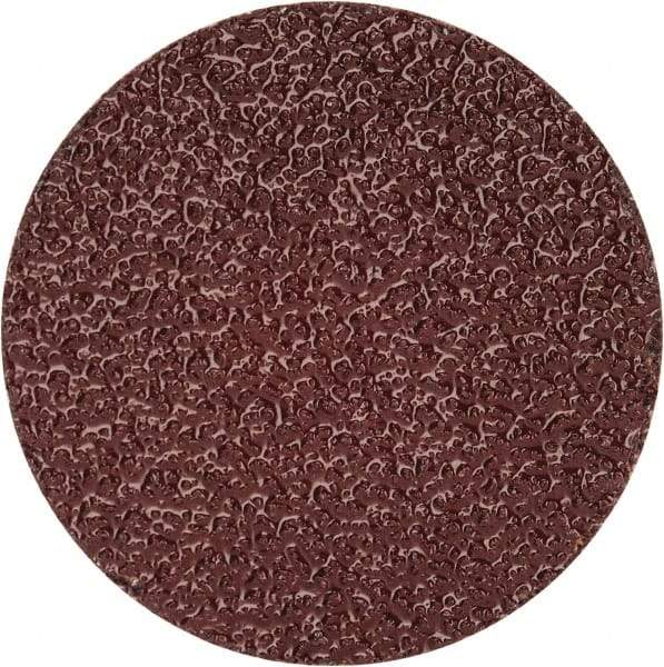 Merit Abrasives - 1-1/2" Disc Diam, 50 Grit, Aluminum Oxide Quick Change Disc - Type R Attaching System, Coated, Brown, 30,000 RPM, ALO Series - Americas Industrial Supply