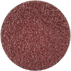 Merit Abrasives - 1-1/2" Disc Diam, 40 Grit, Aluminum Oxide Quick Change Disc - Type R Attaching System, Coated, Brown, 30,000 RPM, ALO Series - Americas Industrial Supply