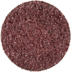 Merit Abrasives - 1-1/2" Disc Diam, 24 Grit, Aluminum Oxide Quick Change Disc - Type R Attaching System, Coated, Brown, 30,000 RPM, ALO Series - Americas Industrial Supply