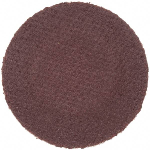 Merit Abrasives - 1" Disc Diam, 320 Grit, Aluminum Oxide Quick Change Disc - Type R Attaching System, Coated, Brown, 40,000 RPM, ALO Series - Americas Industrial Supply
