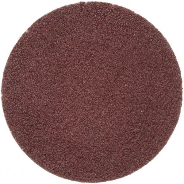 Merit Abrasives - 1" Disc Diam, 120 Grit, Aluminum Oxide Quick Change Disc - Type R Attaching System, Coated, Brown, 40,000 RPM, ALO Series - Americas Industrial Supply