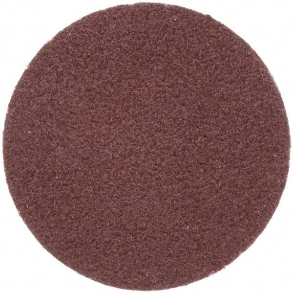 Merit Abrasives - 1" Disc Diam, 100 Grit, Aluminum Oxide Quick Change Disc - Type R Attaching System, Coated, Brown, 40,000 RPM, ALO Series - Americas Industrial Supply