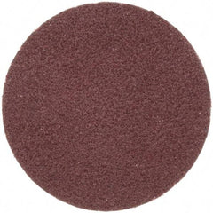Merit Abrasives - 1" Disc Diam, 100 Grit, Aluminum Oxide Quick Change Disc - Type R Attaching System, Coated, Brown, 40,000 RPM, ALO Series - Americas Industrial Supply