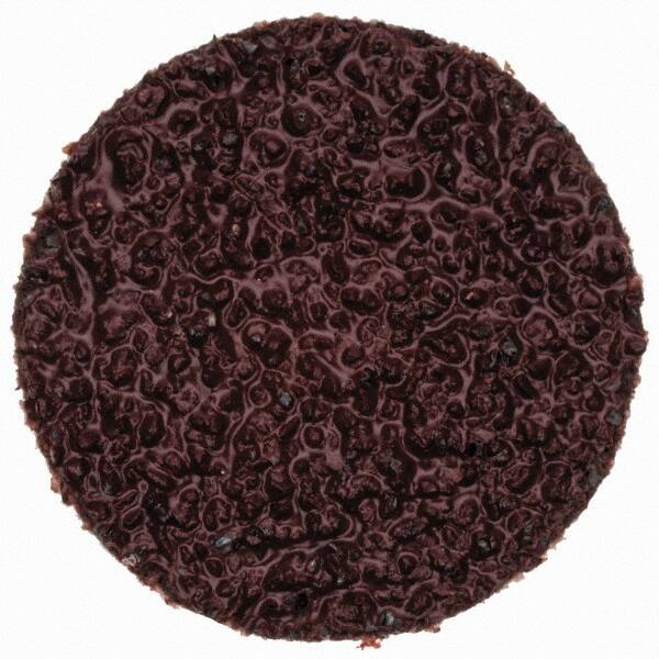 Merit Abrasives - 1" Disc Diam, 36 Grit, Aluminum Oxide Quick Change Disc - Type R Attaching System, Coated, Brown, 40,000 RPM, ALO Series - Americas Industrial Supply
