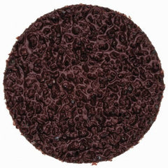 Merit Abrasives - 1" Disc Diam, 36 Grit, Aluminum Oxide Quick Change Disc - Type R Attaching System, Coated, Brown, 40,000 RPM, ALO Series - Americas Industrial Supply