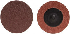 Merit Abrasives - 1" Disc Diam, 24 Grit, Aluminum Oxide Quick Change Disc - Type R Attaching System, Coated, Brown, 40,000 RPM, ALO Series - Americas Industrial Supply