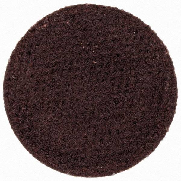 Merit Abrasives - 3/4" Disc Diam, 240 Grit, Aluminum Oxide Quick Change Disc - Type R Attaching System, Coated, Brown, 40,000 RPM, ALO Series - Americas Industrial Supply