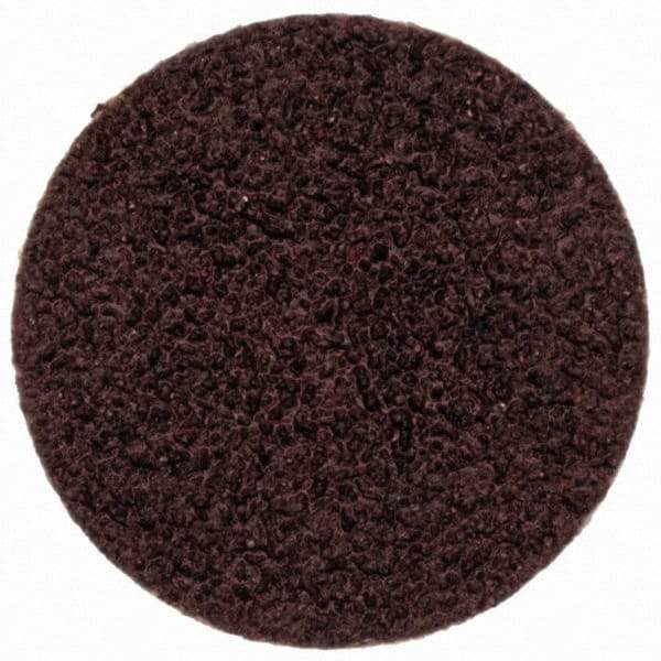 Merit Abrasives - 3/4" Disc Diam, 80 Grit, Aluminum Oxide Quick Change Disc - Type S Attaching System, Coated, Brown, 40,000 RPM, ALO Series - Americas Industrial Supply