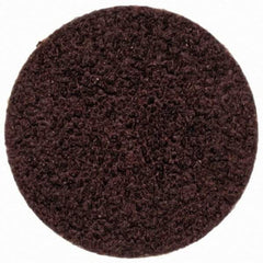 Merit Abrasives - 3/4" Disc Diam, 80 Grit, Aluminum Oxide Quick Change Disc - Type S Attaching System, Coated, Brown, 40,000 RPM, ALO Series - Americas Industrial Supply