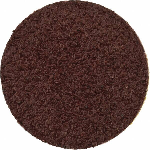 Merit Abrasives - 3/4" Disc Diam, 60 Grit, Aluminum Oxide Quick Change Disc - Type S Attaching System, Coated, Brown, 40,000 RPM, ALO Series - Americas Industrial Supply