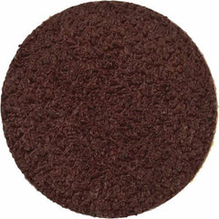 Merit Abrasives - 3/4" Disc Diam, 60 Grit, Aluminum Oxide Quick Change Disc - Type S Attaching System, Coated, Brown, 40,000 RPM, ALO Series - Americas Industrial Supply
