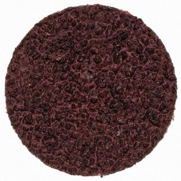 Merit Abrasives - 3/4" Disc Diam, 50 Grit, Aluminum Oxide Quick Change Disc - Type S Attaching System, Coated, Brown, 40,000 RPM, ALO Series - Americas Industrial Supply