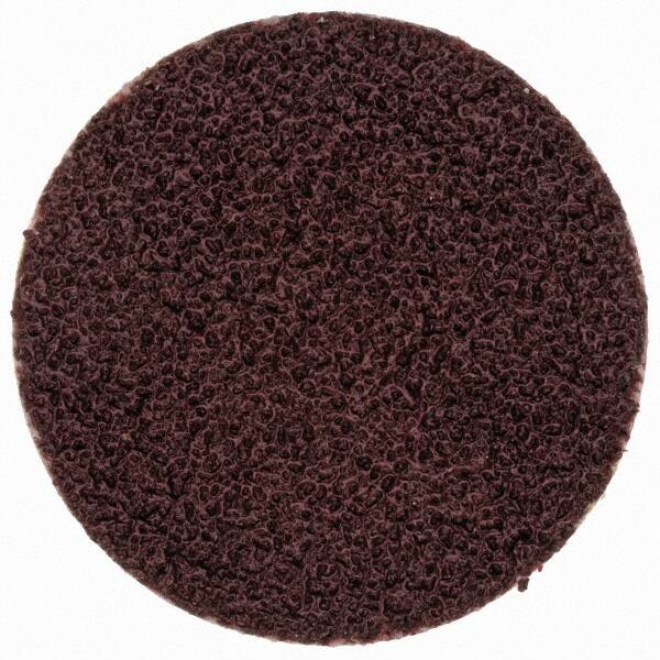 Merit Abrasives - 3/4" Disc Diam, 100 Grit, Aluminum Oxide Quick Change Disc - Type R Attaching System, Coated, Brown, 40,000 RPM, ALO Series - Americas Industrial Supply
