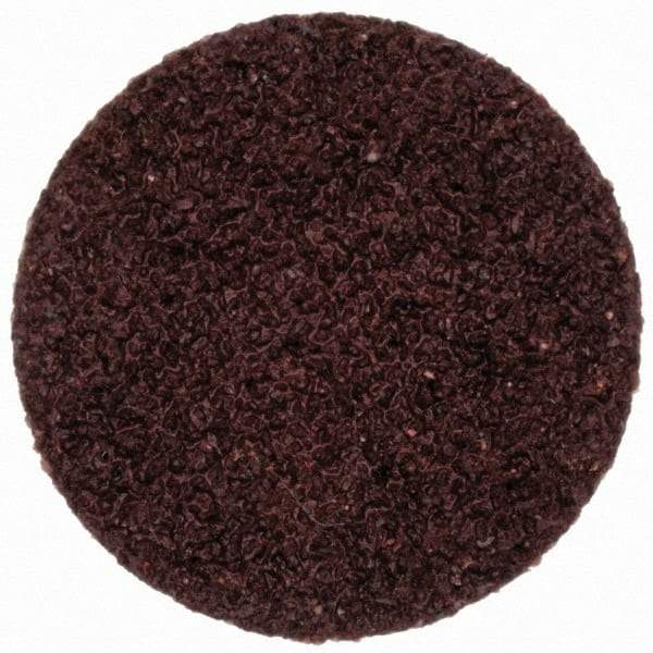 Merit Abrasives - 3/4" Disc Diam, 60 Grit, Aluminum Oxide Quick Change Disc - Type R Attaching System, Coated, Brown, 40,000 RPM, ALO Series - Americas Industrial Supply