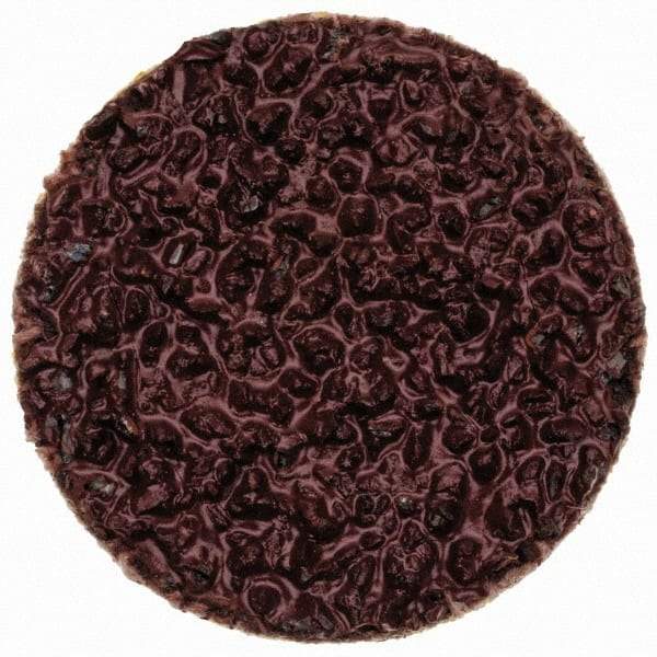 Merit Abrasives - 3/4" Disc Diam, 36 Grit, Aluminum Oxide Quick Change Disc - Type R Attaching System, Coated, Brown, 40,000 RPM, ALO Series - Americas Industrial Supply
