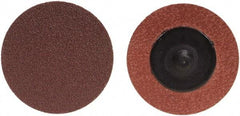 Merit Abrasives - 3/4" Disc Diam, 24 Grit, Aluminum Oxide Quick Change Disc - Type R Attaching System, Coated, Brown, 40,000 RPM, ALO Series - Americas Industrial Supply