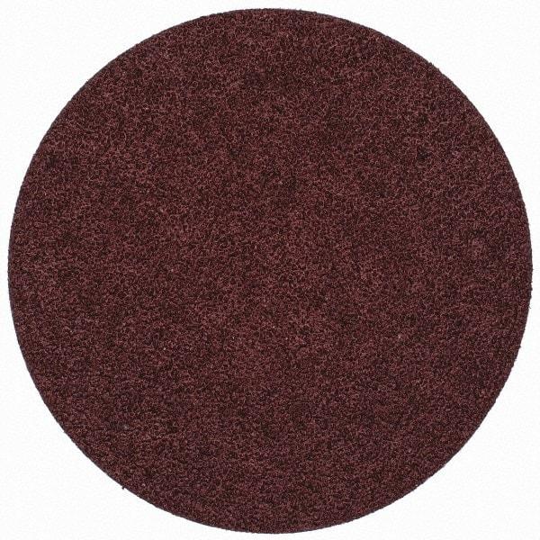 Merit Abrasives - 3" Disc Diam, 60 Grit, Aluminum Oxide Quick Change Disc - Type S Attaching System, Coated, Brown, 20,000 RPM, ALO Series - Americas Industrial Supply