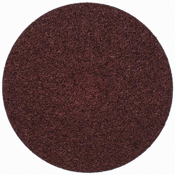 Merit Abrasives - 3" Disc Diam, 50 Grit, Aluminum Oxide Quick Change Disc - Type S Attaching System, Coated, Brown, 20,000 RPM, ALO Series - Americas Industrial Supply