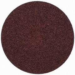 Merit Abrasives - 3" Disc Diam, 50 Grit, Aluminum Oxide Quick Change Disc - Type S Attaching System, Coated, Brown, 20,000 RPM, ALO Series - Americas Industrial Supply