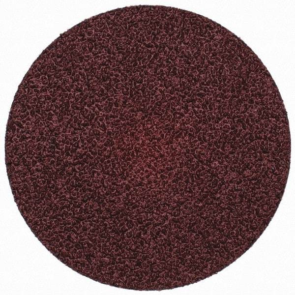 Merit Abrasives - 3" Disc Diam, 36 Grit, Aluminum Oxide Quick Change Disc - Type S Attaching System, Coated, Brown, 20,000 RPM, ALO Series - Americas Industrial Supply