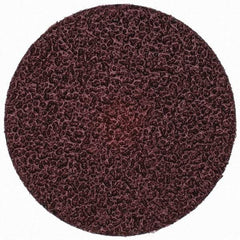 Merit Abrasives - 3" Disc Diam, 24 Grit, Aluminum Oxide Quick Change Disc - Type S Attaching System, Coated, Brown, 20,000 RPM, ALO Series - Americas Industrial Supply