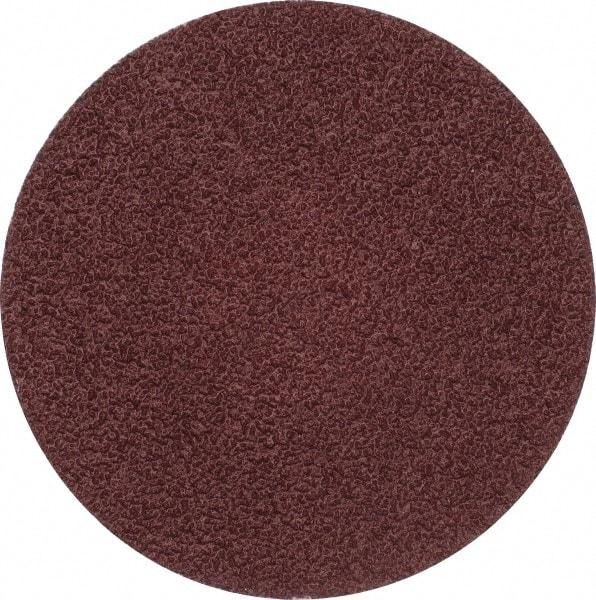 Merit Abrasives - 3" Disc Diam, 40 Grit, Aluminum Oxide Quick Change Disc - Type P Attaching System, Coated, Brown, 20,000 RPM, ALO Series - Americas Industrial Supply