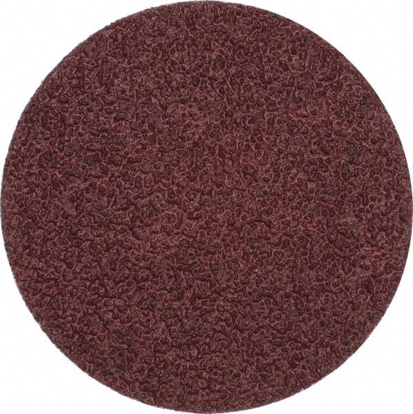 Merit Abrasives - 3" Disc Diam, 36 Grit, Aluminum Oxide Quick Change Disc - Type P Attaching System, Coated, Brown, 20,000 RPM, ALO Series - Americas Industrial Supply