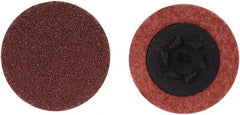 Merit Abrasives - 3" Disc Diam, 24 Grit, Aluminum Oxide Quick Change Disc - Type P Attaching System, Coated, Brown, 20,000 RPM, ALO Series - Americas Industrial Supply