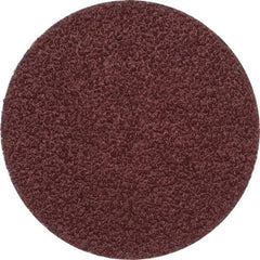 Merit Abrasives - 2" Disc Diam, 40 Grit, Aluminum Oxide Quick Change Disc - Type P Attaching System, Coated, Brown, 30,000 RPM, ALO Series - Americas Industrial Supply