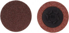 Merit Abrasives - 2" Disc Diam, 24 Grit, Aluminum Oxide Quick Change Disc - Type P Attaching System, Coated, Brown, 30,000 RPM, ALO Series - Americas Industrial Supply