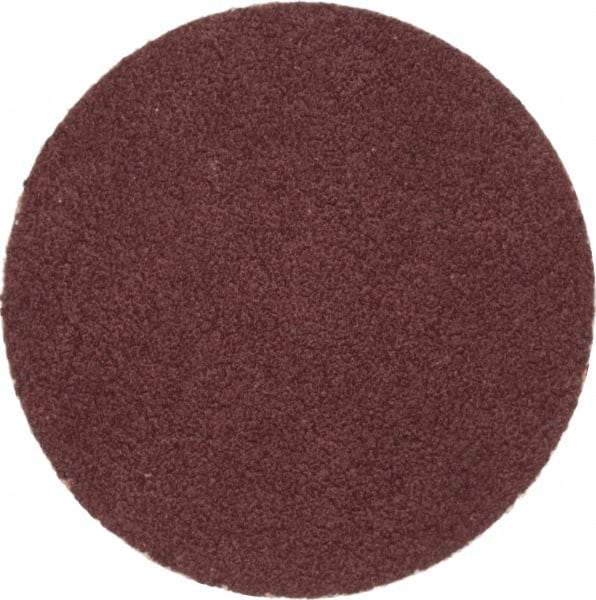 Merit Abrasives - 1-1/2" Disc Diam, 100 Grit, Aluminum Oxide Quick Change Disc - Type P Attaching System, Coated, Brown, 30,000 RPM, ALO Series - Americas Industrial Supply